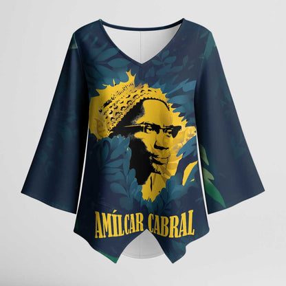 Amilcar Cabral Kimono Sleeve Blouse Guinea-Bissau African National Liberation Leader - Cultural Resistance Tribute - African Pride