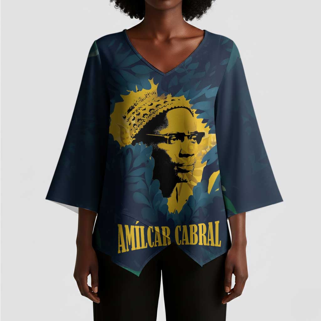 Amilcar Cabral Kimono Sleeve Blouse Guinea-Bissau African National Liberation Leader - Cultural Resistance Tribute - African Pride