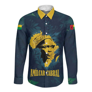 Amilcar Cabral Long Sleeve Button Shirt Guinea-Bissau African National Liberation Leader - Cultural Resistance Tribute - African Pride
