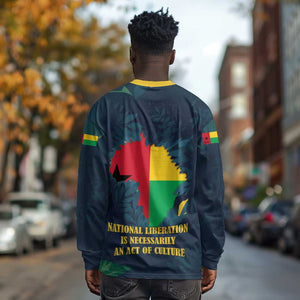 Amilcar Cabral Long Sleeve Shirt Guinea-Bissau African National Liberation Leader - Cultural Resistance Tribute - African Pride