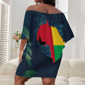 Amilcar Cabral Off Shoulder Short Dress Guinea-Bissau African National Liberation Leader - Cultural Resistance Tribute - African Pride