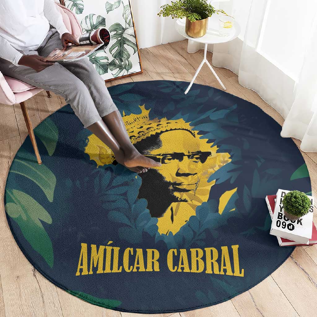Amilcar Cabral Round Carpet Guinea-Bissau African National Liberation Leader - Cultural Resistance Tribute - African Pride