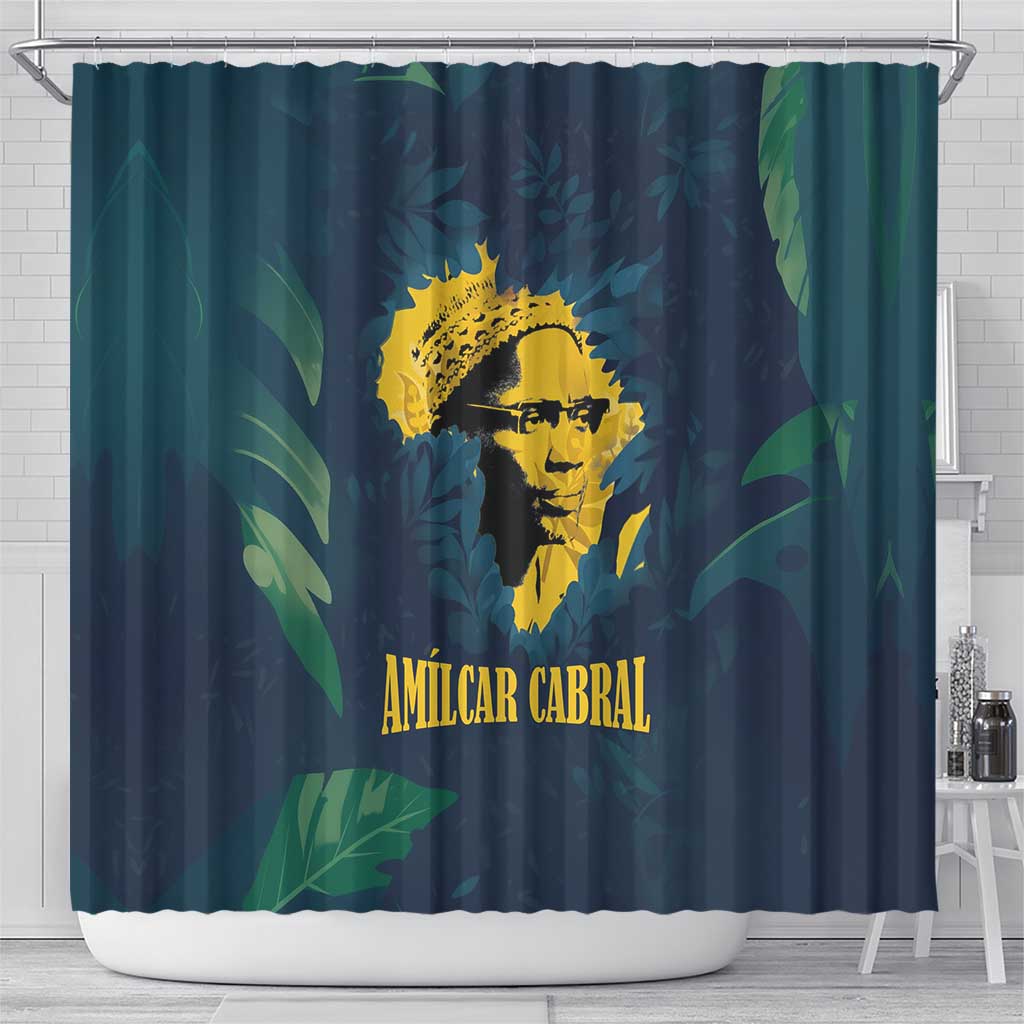 Amilcar Cabral Shower Curtain Guinea-Bissau African National Liberation Leader - Cultural Resistance Tribute - African Pride