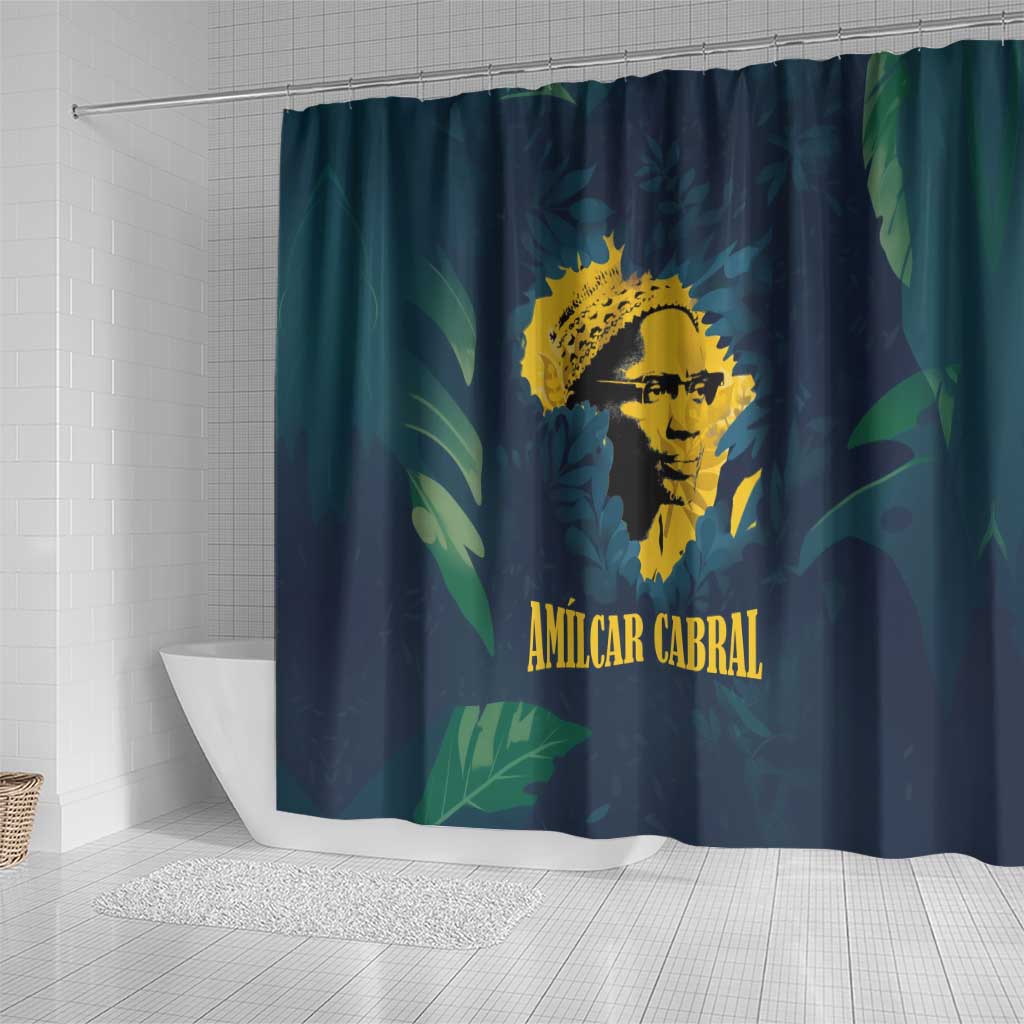 Amilcar Cabral Shower Curtain Guinea-Bissau African National Liberation Leader - Cultural Resistance Tribute - African Pride