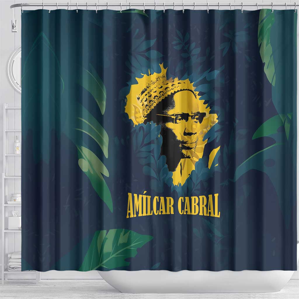 Amilcar Cabral Shower Curtain Guinea-Bissau African National Liberation Leader - Cultural Resistance Tribute - African Pride