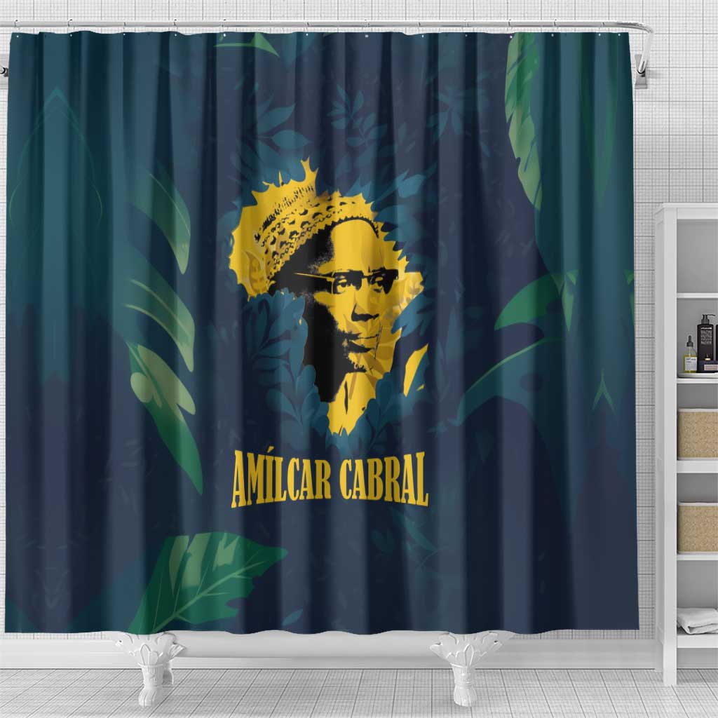 Amilcar Cabral Shower Curtain Guinea-Bissau African National Liberation Leader - Cultural Resistance Tribute - African Pride
