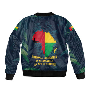 Amilcar Cabral Sleeve Zip Bomber Jacket Guinea-Bissau African National Liberation Leader - Cultural Resistance Tribute - African Pride