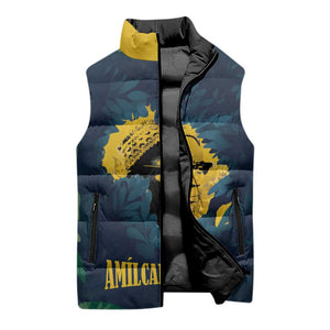Amilcar Cabral Sleeveless Puffer Jacket Guinea-Bissau African National Liberation Leader - Cultural Resistance Tribute - African Pride