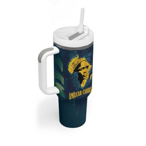 Amilcar Cabral Tumbler With Handle Guinea-Bissau African National Liberation Leader - Cultural Resistance Tribute - African Pride