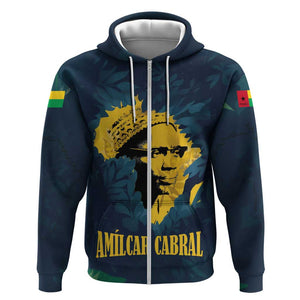 Amilcar Cabral Zip Hoodie Guinea-Bissau African National Liberation Leader - Cultural Resistance Tribute - African Pride