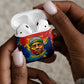 Amilcar Cabral AirPods Case Armed Activist Quote Raised Fist African Liberation Tribute - Colorful Paint Stroke - African Pride