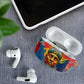 Amilcar Cabral AirPods Case Armed Activist Quote Raised Fist African Liberation Tribute - Colorful Paint Stroke - African Pride