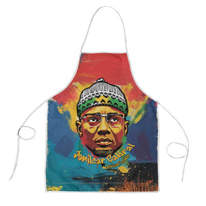 Amilcar Cabral Apron Armed Activist Quote Raised Fist African Liberation Tribute - Colorful Paint Stroke - African Pride