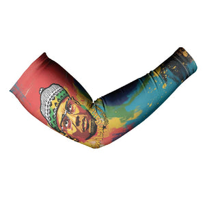 Amilcar Cabral Arm Sleeves Armed Activist Quote Raised Fist African Liberation Tribute - Colorful Paint Stroke - African Pride
