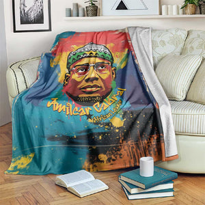 Amilcar Cabral Blanket Armed Activist Quote Raised Fist African Liberation Tribute - Colorful Paint Stroke - African Pride
