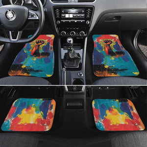 Amilcar Cabral Car Mats Armed Activist Quote Raised Fist African Liberation Tribute - Colorful Paint Stroke - African Pride