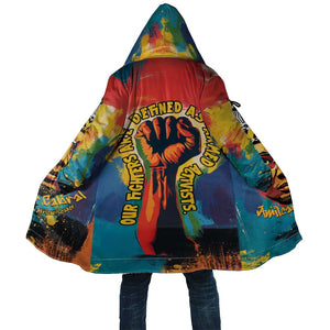 Amilcar Cabral Cloak Armed Activist Quote Raised Fist African Liberation Tribute - Colorful Paint Stroke - African Pride