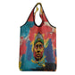 Amilcar Cabral Grocery Bag Armed Activist Quote Raised Fist African Liberation Tribute - Colorful Paint Stroke - African Pride