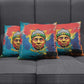 Amilcar Cabral Pillow Cover Armed Activist Quote Raised Fist African Liberation Tribute - Colorful Paint Stroke - African Pride