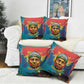 Amilcar Cabral Pillow Cover Armed Activist Quote Raised Fist African Liberation Tribute - Colorful Paint Stroke - African Pride