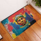 Amilcar Cabral Rubber Doormat Armed Activist Quote Raised Fist African Liberation Tribute - Colorful Paint Stroke - African Pride