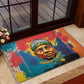 Amilcar Cabral Rubber Doormat Armed Activist Quote Raised Fist African Liberation Tribute - Colorful Paint Stroke - African Pride