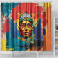 Amilcar Cabral Shower Curtain Armed Activist Quote Raised Fist African Liberation Tribute - Colorful Paint Stroke - African Pride