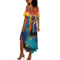 Amilcar Cabral Summer Maxi Dress Armed Activist Quote Raised Fist African Liberation Tribute - Colorful Paint Stroke - African Pride