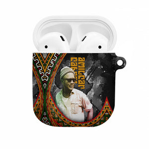 Amilcar Cabral AirPods Case African Map with Chains Freedom Theme Revolutionary Liberation Tribute - African Pride