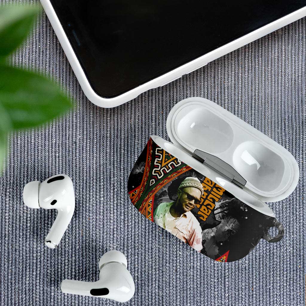Amilcar Cabral AirPods Case African Map with Chains Freedom Theme Revolutionary Liberation Tribute - African Pride