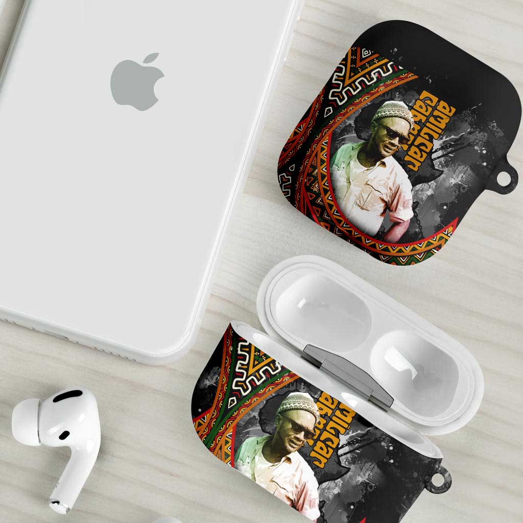 Amilcar Cabral AirPods Case African Map with Chains Freedom Theme Revolutionary Liberation Tribute - African Pride