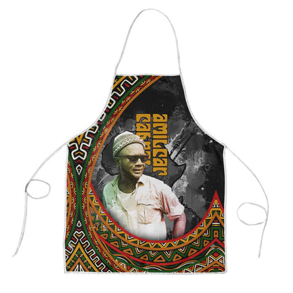 Amilcar Cabral Apron African Map with Chains Freedom Theme Revolutionary Liberation Tribute - African Pride