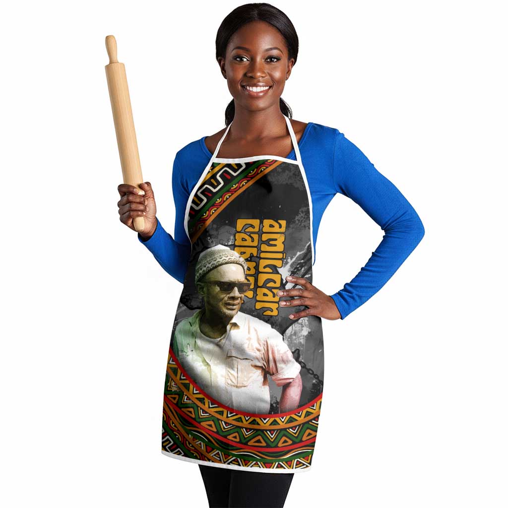 Amilcar Cabral Apron African Map with Chains Freedom Theme Revolutionary Liberation Tribute - African Pride