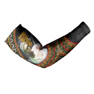 Amilcar Cabral Arm Sleeves African Map with Chains Freedom Theme Revolutionary Liberation Tribute - African Pride
