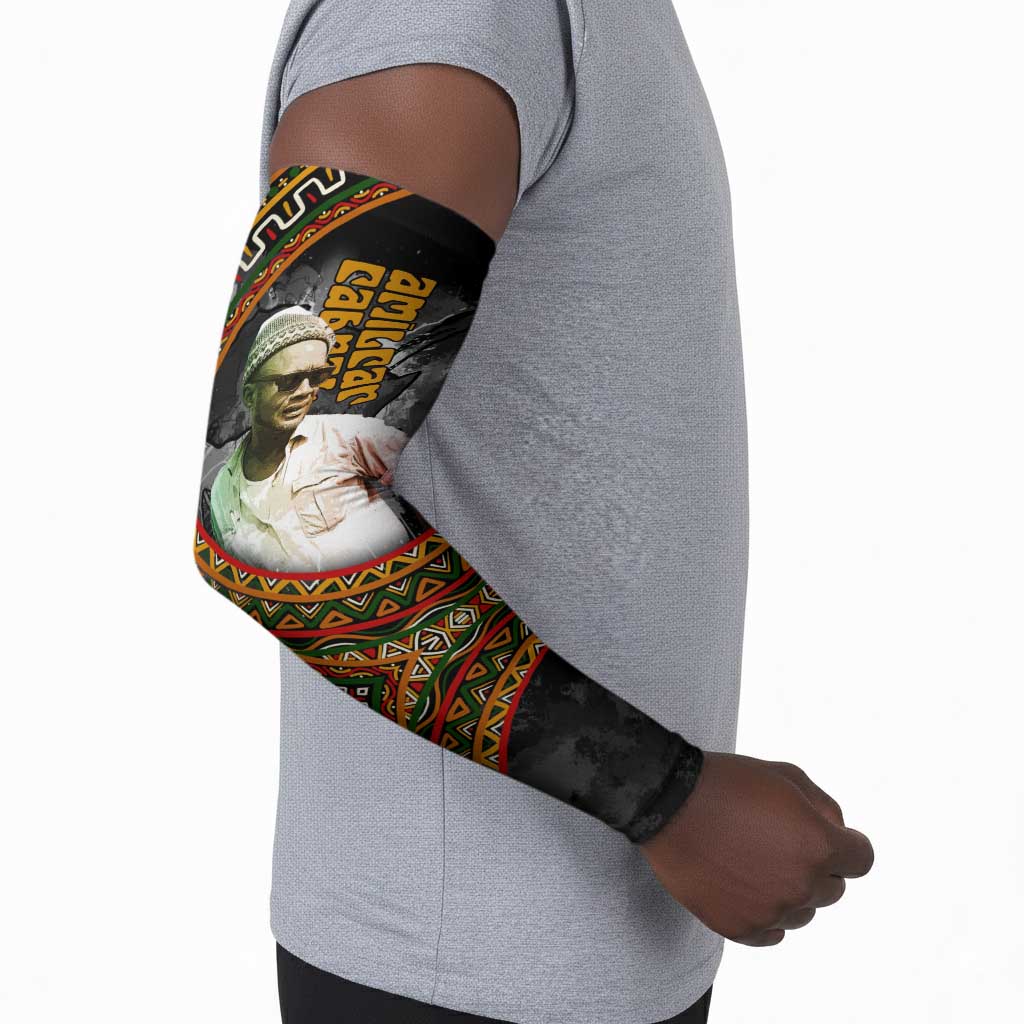 Amilcar Cabral Arm Sleeves African Map with Chains Freedom Theme Revolutionary Liberation Tribute - African Pride