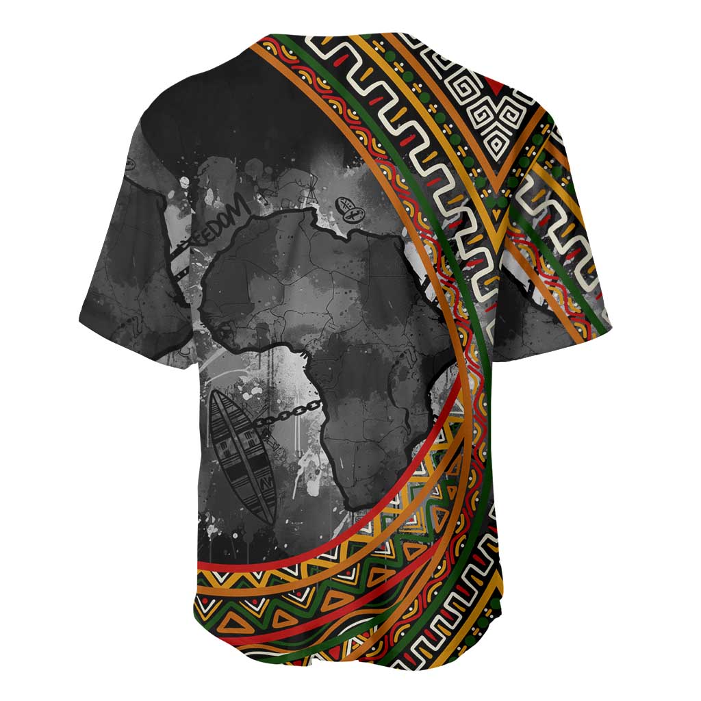 Amilcar Cabral Baseball Jersey African Map with Chains Freedom Theme Revolutionary Liberation Tribute - African Pride