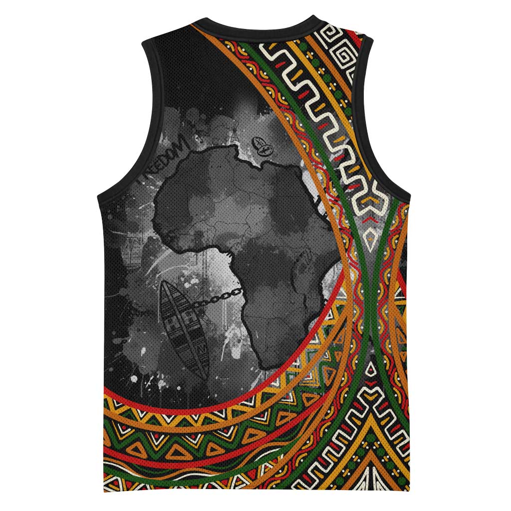 Amilcar Cabral Basketball Jersey African Map with Chains Freedom Theme Revolutionary Liberation Tribute - African Pride