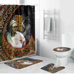 Amilcar Cabral Bathroom Set African Map with Chains Freedom Theme Revolutionary Liberation Tribute - African Pride