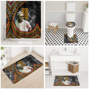 Amilcar Cabral Bathroom Set African Map with Chains Freedom Theme Revolutionary Liberation Tribute - African Pride