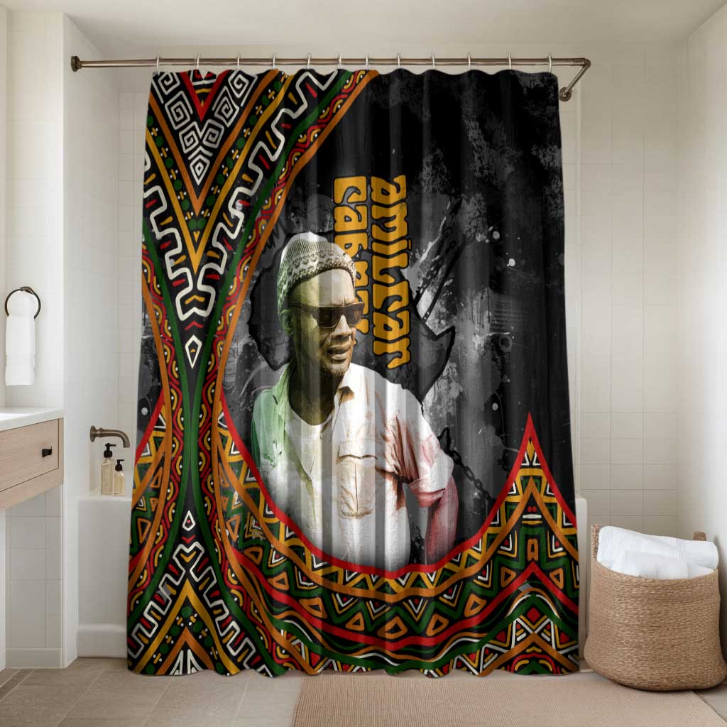Amilcar Cabral Bathroom Set African Map with Chains Freedom Theme Revolutionary Liberation Tribute - African Pride
