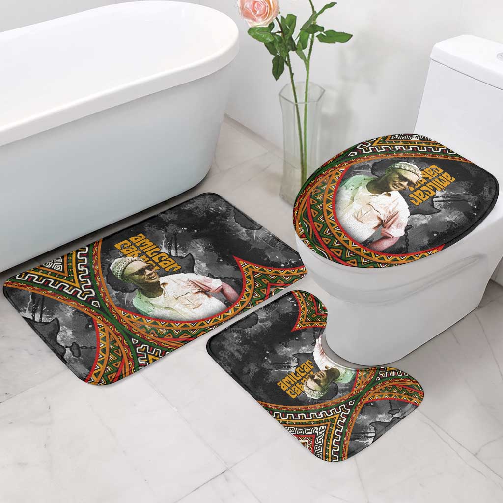Amilcar Cabral Bathroom Set African Map with Chains Freedom Theme Revolutionary Liberation Tribute - African Pride