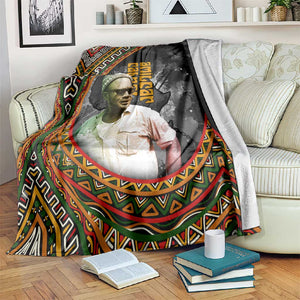 Amilcar Cabral Blanket African Map with Chains Freedom Theme Revolutionary Liberation Tribute - African Pride