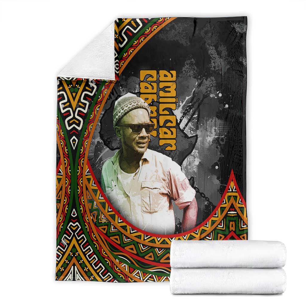 Amilcar Cabral Blanket African Map with Chains Freedom Theme Revolutionary Liberation Tribute - African Pride
