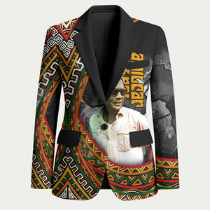 Amilcar Cabral Blazer African Map with Chains Freedom Theme Revolutionary Liberation Tribute - African Pride