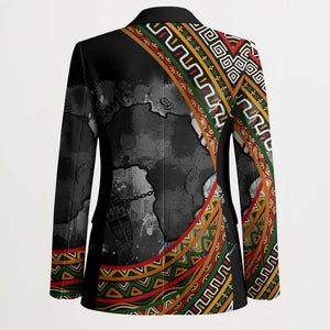 Amilcar Cabral Blazer African Map with Chains Freedom Theme Revolutionary Liberation Tribute - African Pride