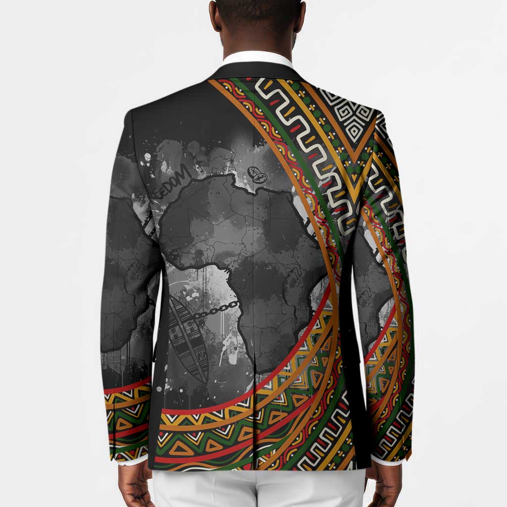 Amilcar Cabral Blazer African Map with Chains Freedom Theme Revolutionary Liberation Tribute - African Pride