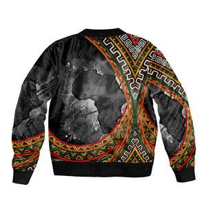 Amilcar Cabral Bomber Jacket African Map with Chains Freedom Theme Revolutionary Liberation Tribute - African Pride