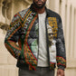 Amilcar Cabral Bomber Puffer Jacket African Map with Chains Freedom Theme Revolutionary Liberation Tribute - African Pride
