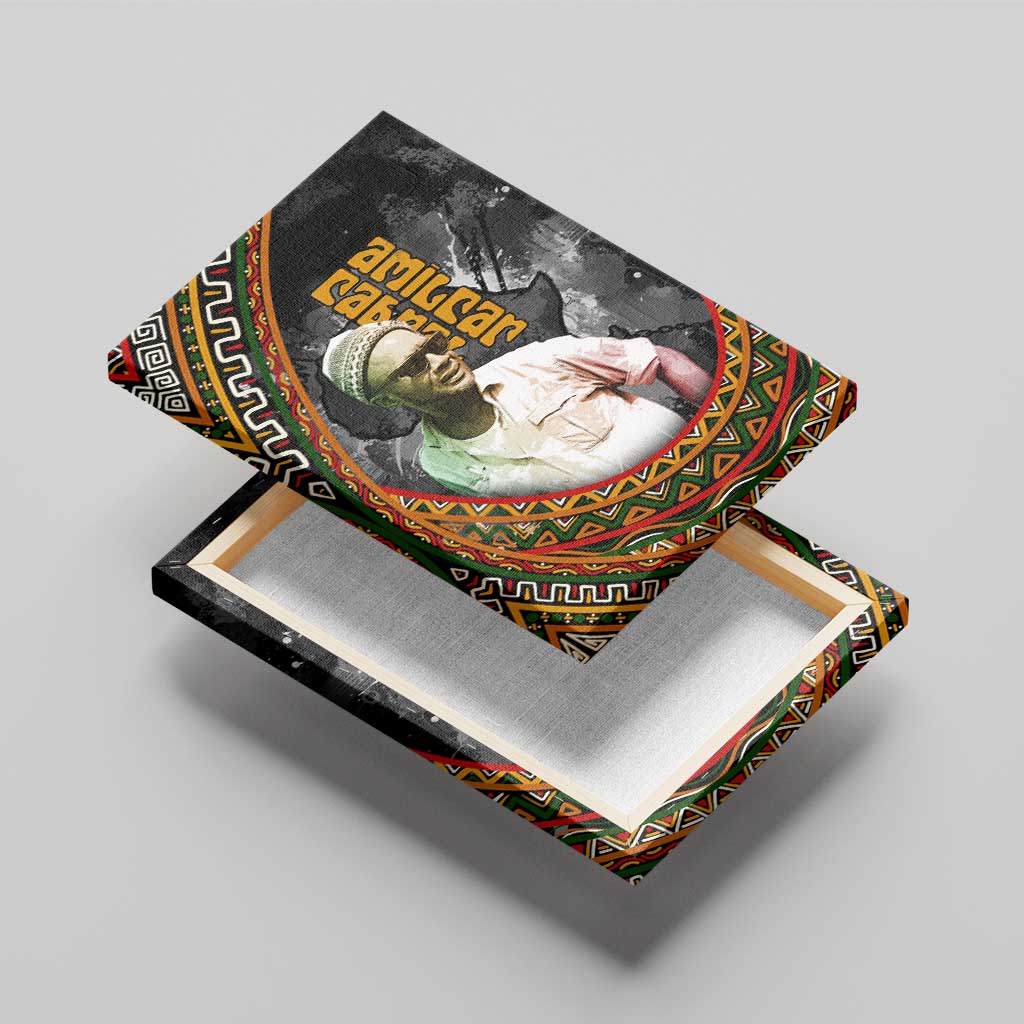 Amilcar Cabral Canvas Wall Art African Map with Chains Freedom Theme Revolutionary Liberation Tribute - African Pride