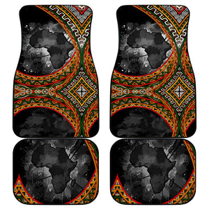 Amilcar Cabral Car Mats African Map with Chains Freedom Theme Revolutionary Liberation Tribute - African Pride